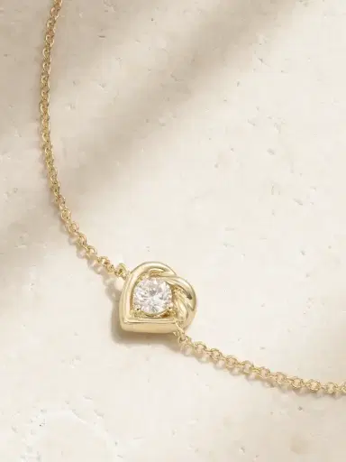STONE AND STRAND Tie The Knot 10-karat Gold Diamond Bracelet | Thumbnail 4 STONE AND STRAND Tie The Knot 10-karat Gold Diamond Bracelet | Thumbnail 4