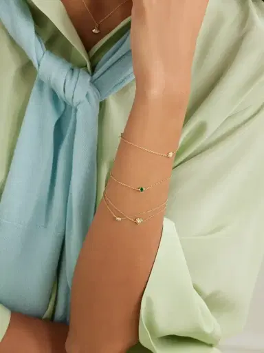 STONE AND STRAND Tie The Knot 10-karat Gold Diamond Bracelet | Thumbnail 5 STONE AND STRAND Tie The Knot 10-karat Gold Diamond Bracelet | Thumbnail 5