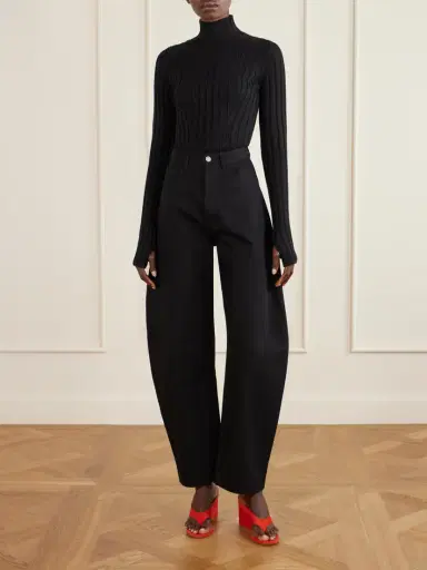 Alaïa Tong 75 Suede Wedge Sandals | Thumbnail 4 Alaïa Tong 75 Suede Wedge Sandals | Thumbnail 4