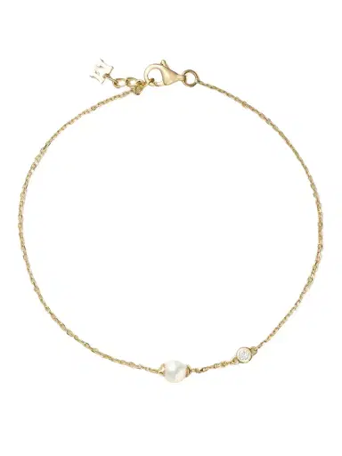 Mateo 14-karat Gold, Pearl And Diamond Bracelet | Thumbnail 1 Mateo 14-karat Gold, Pearl And Diamond Bracelet | Thumbnail 1