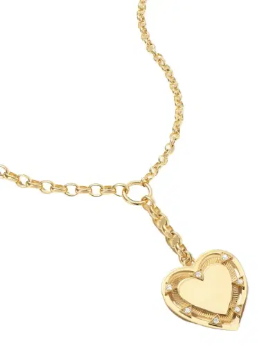 Foundrae Heart Token Love 18-karat Gold Diamond Necklace | Thumbnail 1 Foundrae Heart Token Love 18-karat Gold Diamond Necklace | Thumbnail 1