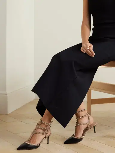 Valentino Garavani Rockstud 65 Two-tone Leather Pumps | Thumbnail 2 Valentino Garavani Rockstud 65 Two-tone Leather Pumps | Thumbnail 2