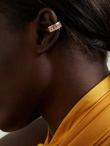 Anita Ko Lola 18-karat Rose Gold, Sapphire And Diamond Ear Cuff | Thumbnail 4 Anita Ko Lola 18-karat Rose Gold, Sapphire And Diamond Ear Cuff | Thumbnail 4