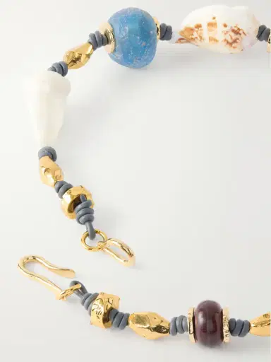 TOHUM Evil Eye Gold-plated, Seashell And Ceramic Necklace | Thumbnail 3 TOHUM Evil Eye Gold-plated, Seashell And Ceramic Necklace | Thumbnail 3