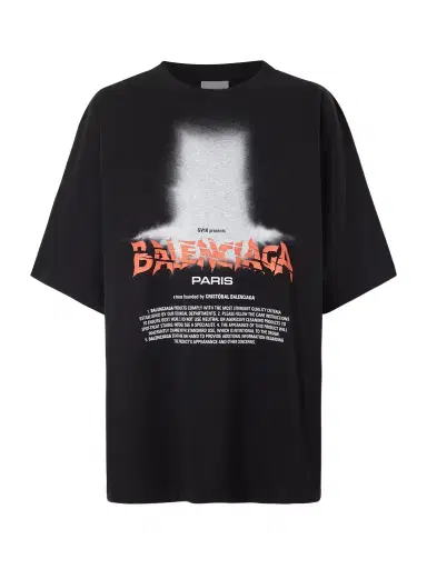 Balenciaga Printed Cotton-blend T-shirt | Thumbnail 1 Balenciaga Printed Cotton-blend T-shirt | Thumbnail 1