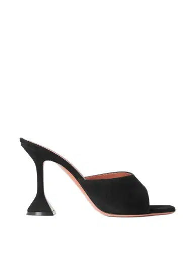 Amina Muaddi Lupita Suede Mules | Thumbnail 1 Amina Muaddi Lupita Suede Mules | Thumbnail 1
