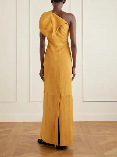 Gabriela Hearst Kallen Hooded Suede Maxi Dress | Thumbnail 3 Gabriela Hearst Kallen Hooded Suede Maxi Dress | Thumbnail 3