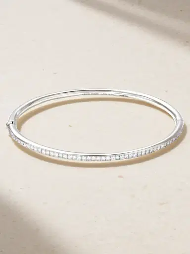 De Beers London Db Classic 18-karat White Gold Diamond Bangle | Thumbnail 1 De Beers London Db Classic 18-karat White Gold Diamond Bangle | Thumbnail 1
