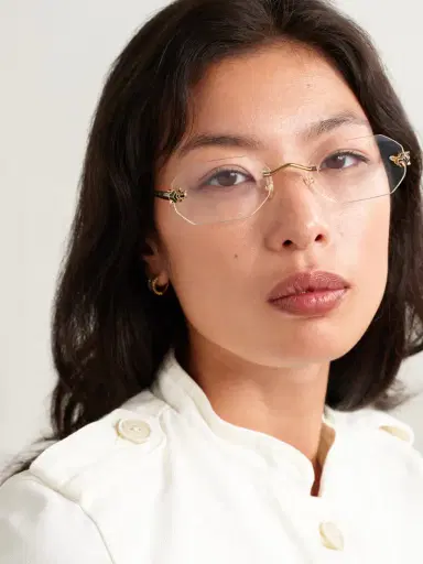 Cartier Eyewear Panthère Classic Rimless Gold-tone Optical Glasses | Thumbnail 2 Cartier Eyewear Panthère Classic Rimless Gold-tone Optical Glasses | Thumbnail 2