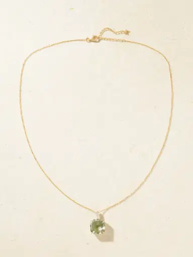 Mateo 14-karat Gold Topaz And Diamond Necklace | Thumbnail 4 Mateo 14-karat Gold Topaz And Diamond Necklace | Thumbnail 4