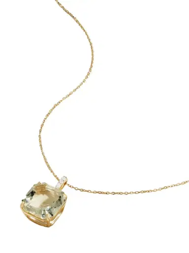 Mateo 14-karat Gold Topaz And Diamond Necklace | Thumbnail 1 Mateo 14-karat Gold Topaz And Diamond Necklace | Thumbnail 1