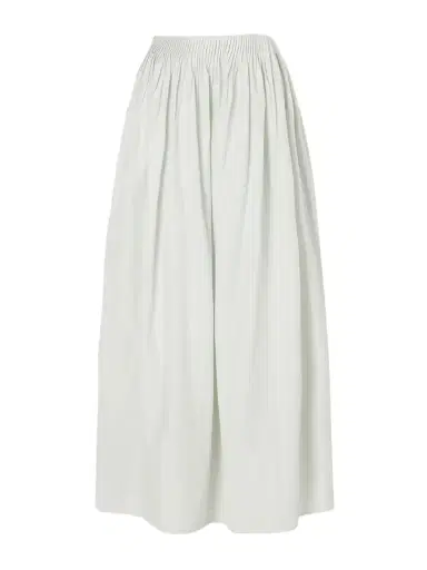 Loulou de Saison Naya Gathered Cotton And Silk-blend Maxi Skirt | Thumbnail 1 Loulou de Saison Naya Gathered Cotton And Silk-blend Maxi Skirt | Thumbnail 1