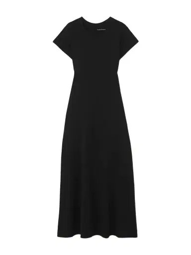 Another Tomorrow Fitted Tee Organic Cotton And Tencel Lyocell-blend Jersey Midi Dress | Thumbnail 1 Another Tomorrow Fitted Tee Organic Cotton And Tencel Lyocell-blend Jersey Midi Dress | Thumbnail 1