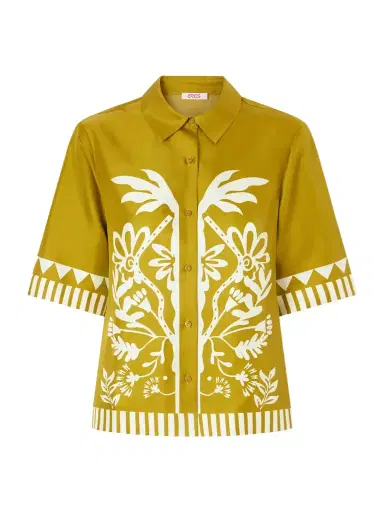Eres Emeraude Printed Silk Shirt | Thumbnail 1 Eres Emeraude Printed Silk Shirt | Thumbnail 1