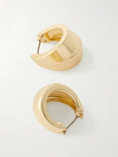 Roxanne Assoulin Ridged Gold-tone Earrings | Thumbnail 3 Roxanne Assoulin Ridged Gold-tone Earrings | Thumbnail 3
