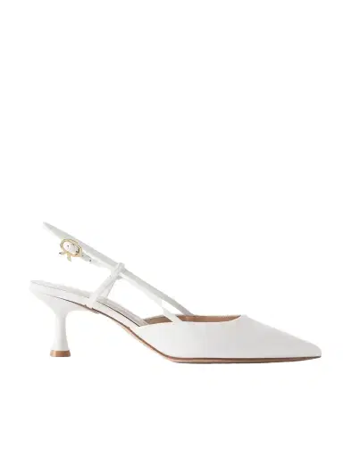 Gianvito Rossi Ascent 55 Leather Slingback Pumps | Thumbnail 1 Gianvito Rossi Ascent 55 Leather Slingback Pumps | Thumbnail 1