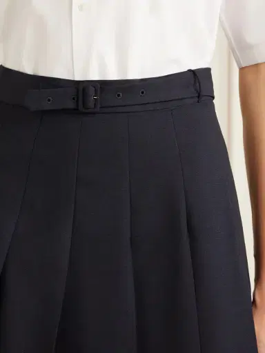 Auralee Pleated Wool And Mohair-blend Midi Skirt | Thumbnail 5 Auralee Pleated Wool And Mohair-blend Midi Skirt | Thumbnail 5