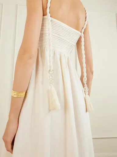 ANDRES OTALORA Tu Esencia Embroidered Tiered Linen Maxi Dress | Thumbnail 4 ANDRES OTALORA Tu Esencia Embroidered Tiered Linen Maxi Dress | Thumbnail 4