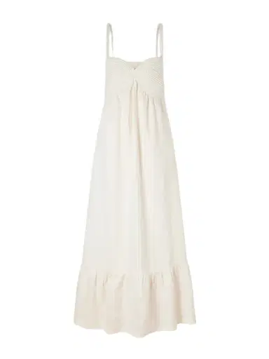 ANDRES OTALORA Tu Esencia Embroidered Tiered Linen Maxi Dress | Thumbnail 1 ANDRES OTALORA Tu Esencia Embroidered Tiered Linen Maxi Dress | Thumbnail 1