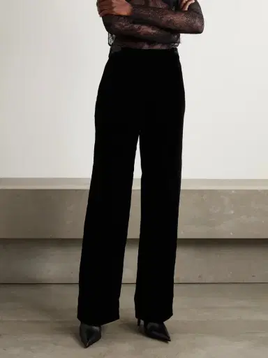 Alexander McQueen Velvet Straight-leg Pants | Thumbnail 3 Alexander McQueen Velvet Straight-leg Pants | Thumbnail 3
