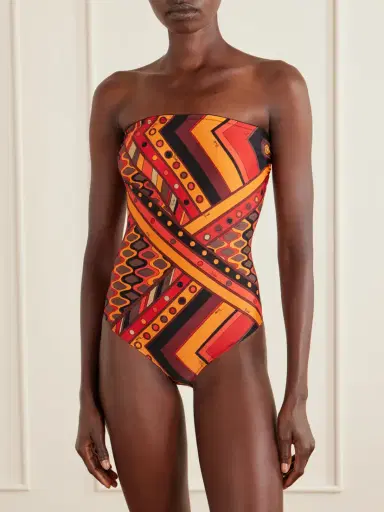 PUCCI Printed Strapless Swimsuit | Thumbnail 2 PUCCI Printed Strapless Swimsuit | Thumbnail 2