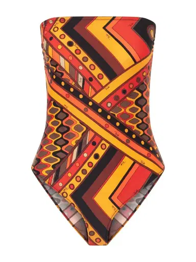PUCCI Printed Strapless Swimsuit | Thumbnail 1 PUCCI Printed Strapless Swimsuit | Thumbnail 1