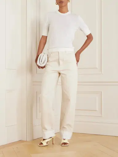 Bottega Veneta Ribbed Wool T-shirt | Thumbnail 2 Bottega Veneta Ribbed Wool T-shirt | Thumbnail 2