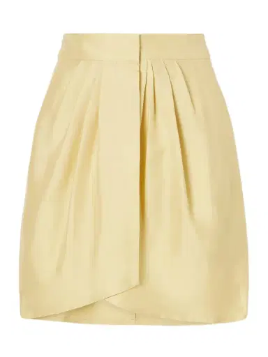 Le Kasha Kamas Silk Pleated Wrap Skirt | Thumbnail 1 Le Kasha Kamas Silk Pleated Wrap Skirt | Thumbnail 1