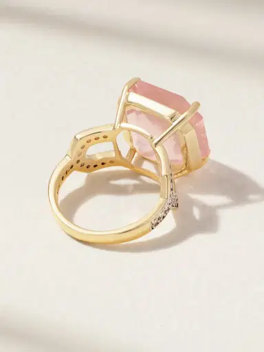 Mateo 14-karat Gold Topaz And Diamond Ring | Thumbnail 3 Mateo 14-karat Gold Topaz And Diamond Ring | Thumbnail 3