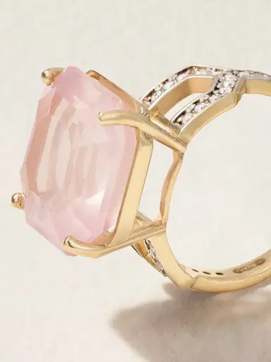Mateo 14-karat Gold Topaz And Diamond Ring | Thumbnail 4 Mateo 14-karat Gold Topaz And Diamond Ring | Thumbnail 4
