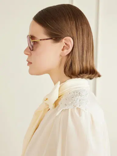 Chloé Tubolar Aviator-style Tortoiseshell Acetate Sunglasses | Thumbnail 5 Chloé Tubolar Aviator-style Tortoiseshell Acetate Sunglasses | Thumbnail 5