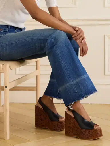 Chloé Maxime Leather Slingback Platform Wedge Sandals | Thumbnail 2 Chloé Maxime Leather Slingback Platform Wedge Sandals | Thumbnail 2