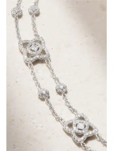 De Beers London Lotus By De Beers 18-karat White Gold Diamond Bracelet | Thumbnail 4 De Beers London Lotus By De Beers 18-karat White Gold Diamond Bracelet | Thumbnail 4