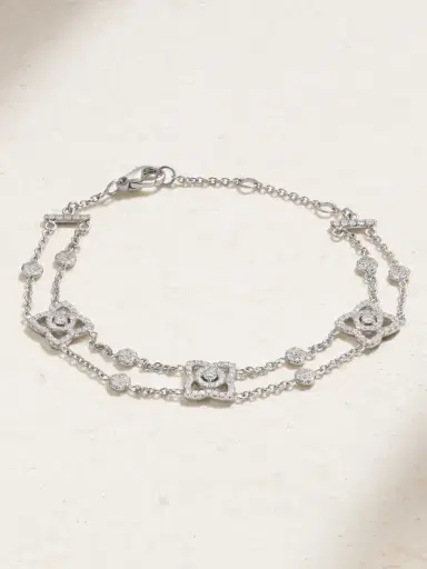 De Beers London Lotus By De Beers 18-karat White Gold Diamond Bracelet | Thumbnail 1 De Beers London Lotus By De Beers 18-karat White Gold Diamond Bracelet | Thumbnail 1