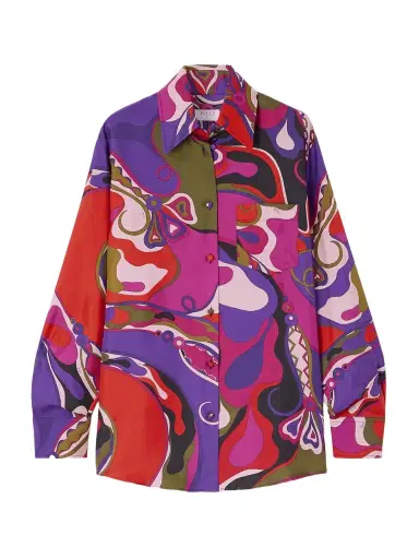 PUCCI Printed Silk Shirt | Thumbnail 1 PUCCI Printed Silk Shirt | Thumbnail 1