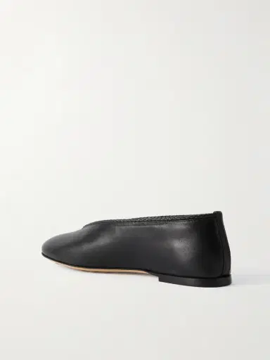 Bottega Veneta Rosa Intrecciato-trimmed Leather Ballet Flats | Thumbnail 3 Bottega Veneta Rosa Intrecciato-trimmed Leather Ballet Flats | Thumbnail 3