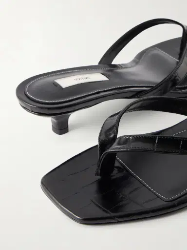 TOTEME Croc-effect Leather Thong Sandals | Thumbnail 5 TOTEME Croc-effect Leather Thong Sandals | Thumbnail 5