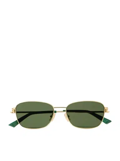 Bottega Veneta Eyewear Square-frame Gold-tone Sunglasses | Thumbnail 1 Bottega Veneta Eyewear Square-frame Gold-tone Sunglasses | Thumbnail 1