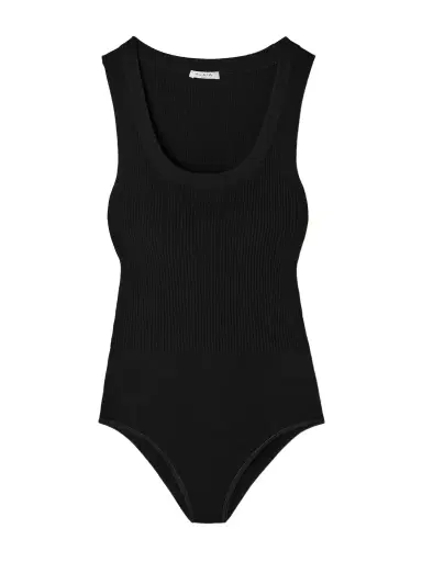 Alaïa Ribbed-knit Bodysuit | Thumbnail 1 Alaïa Ribbed-knit Bodysuit | Thumbnail 1