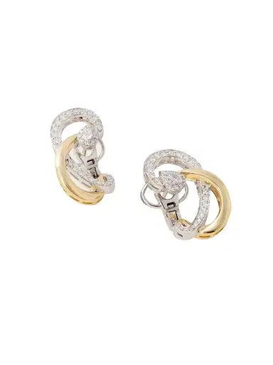 YEPREM 18-karat Yellow And White Gold Diamond Earrings | Thumbnail 1 YEPREM 18-karat Yellow And White Gold Diamond Earrings | Thumbnail 1
