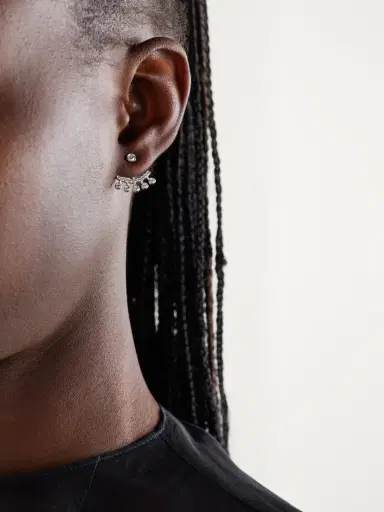 De Beers London Dewdrop Jacket 18-karat White Gold Diamond Earrings | Thumbnail 2 De Beers London Dewdrop Jacket 18-karat White Gold Diamond Earrings | Thumbnail 2