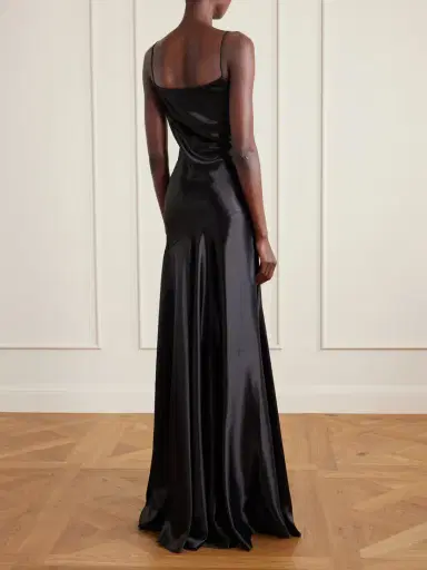 Alaïa Draped Silk-satin Gown | Thumbnail 3 Alaïa Draped Silk-satin Gown | Thumbnail 3
