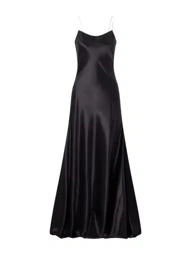 Alaïa Draped Silk-satin Gown | Thumbnail 1 Alaïa Draped Silk-satin Gown | Thumbnail 1