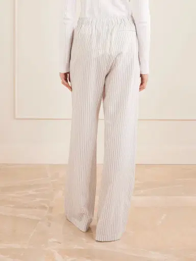 RÓHE Striped Silk And Cotton-blend Wide-leg Pants | Thumbnail 4 RÓHE Striped Silk And Cotton-blend Wide-leg Pants | Thumbnail 4