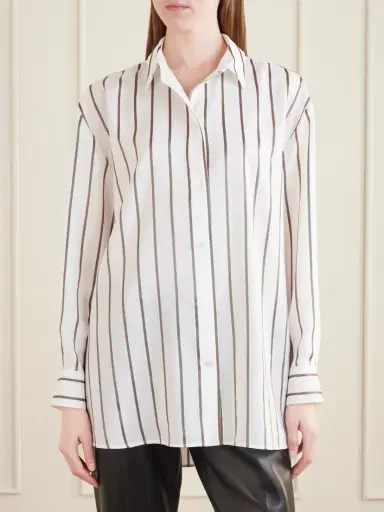 Gucci Striped Silk-blend Shirt | Thumbnail 3 Gucci Striped Silk-blend Shirt | Thumbnail 3