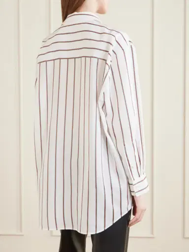 Gucci Striped Silk-blend Shirt | Thumbnail 4 Gucci Striped Silk-blend Shirt | Thumbnail 4