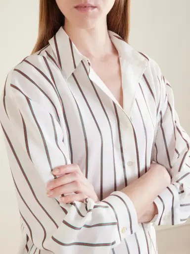 Gucci Striped Silk-blend Shirt | Thumbnail 5 Gucci Striped Silk-blend Shirt | Thumbnail 5