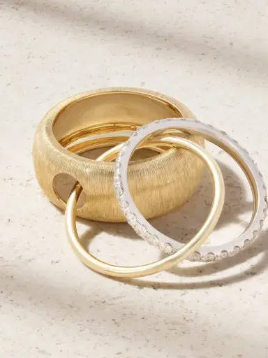 Yvonne Léon Un Deux Trois 9-karat Yellow And White Gold Diamond Ring | Thumbnail 3 Yvonne Léon Un Deux Trois 9-karat Yellow And White Gold Diamond Ring | Thumbnail 3