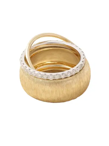 Yvonne Léon Un Deux Trois 9-karat Yellow And White Gold Diamond Ring | Thumbnail 1 Yvonne Léon Un Deux Trois 9-karat Yellow And White Gold Diamond Ring | Thumbnail 1