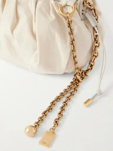 Chloé Pleated Shell Shoulder Bag | Thumbnail 5 Chloé Pleated Shell Shoulder Bag | Thumbnail 5